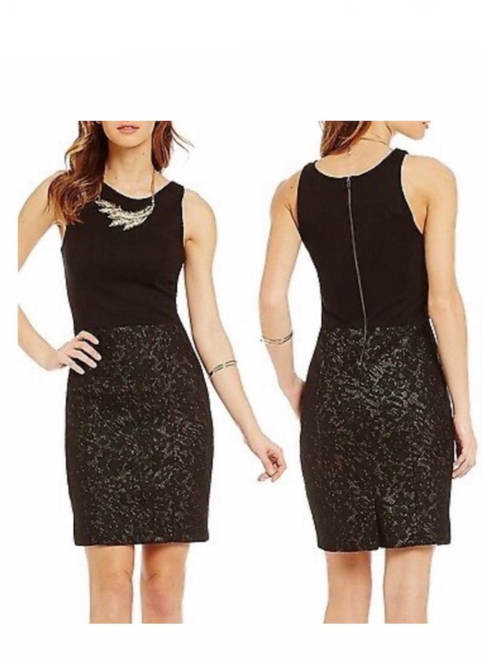 NWOT Jessica Simpson Black Aralynn Lace Dress Size Medium